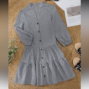 SHEIN black and white plaid dress. 
NWOT!